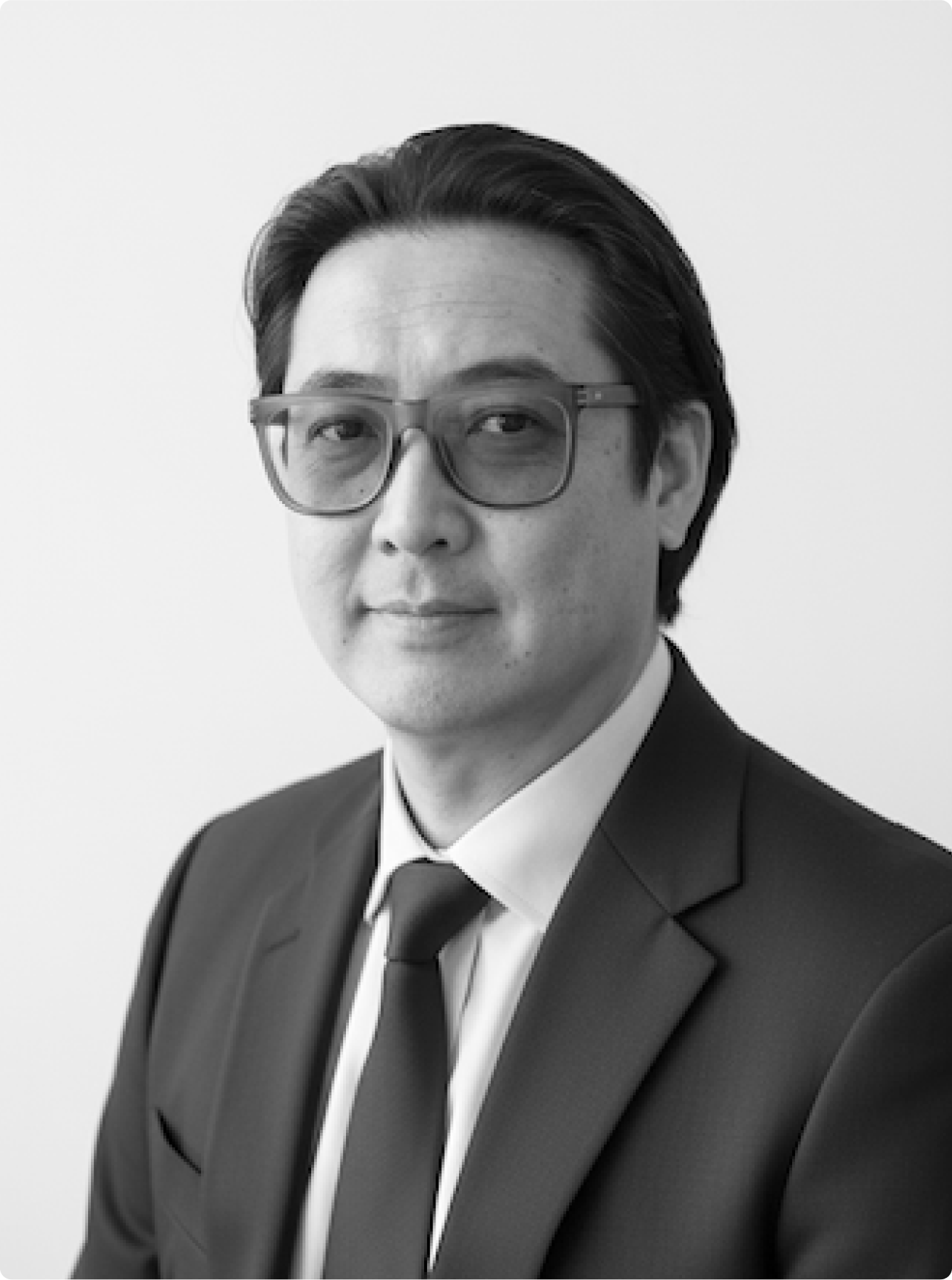 Man on a white background portrait