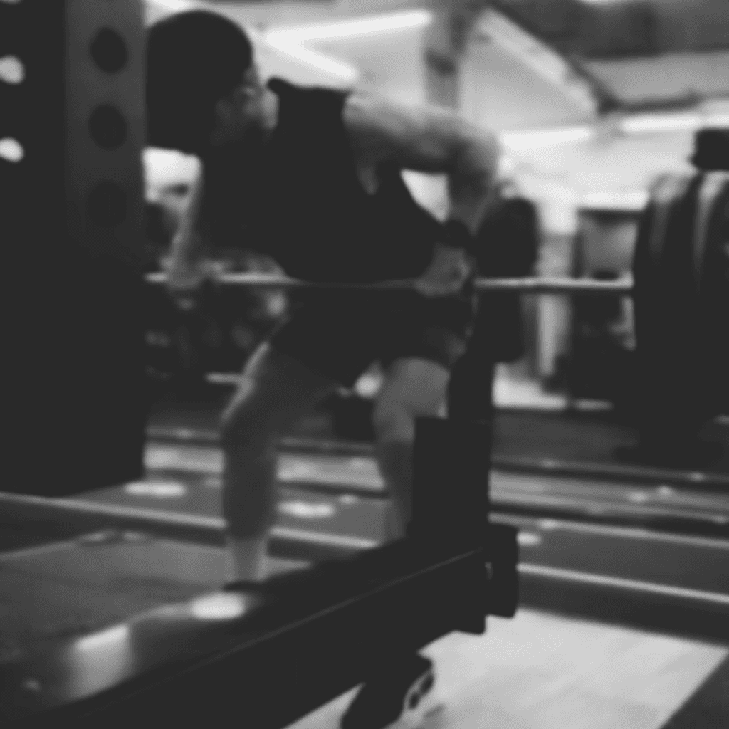 Concetrated triathlete grayscale