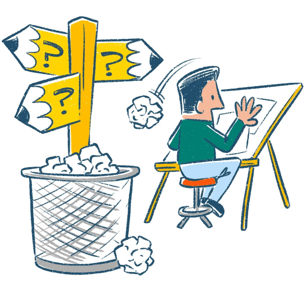 A runner preparing for the start