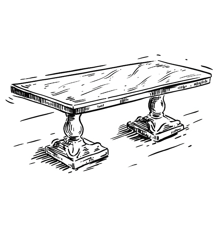 Marble Table Drawing