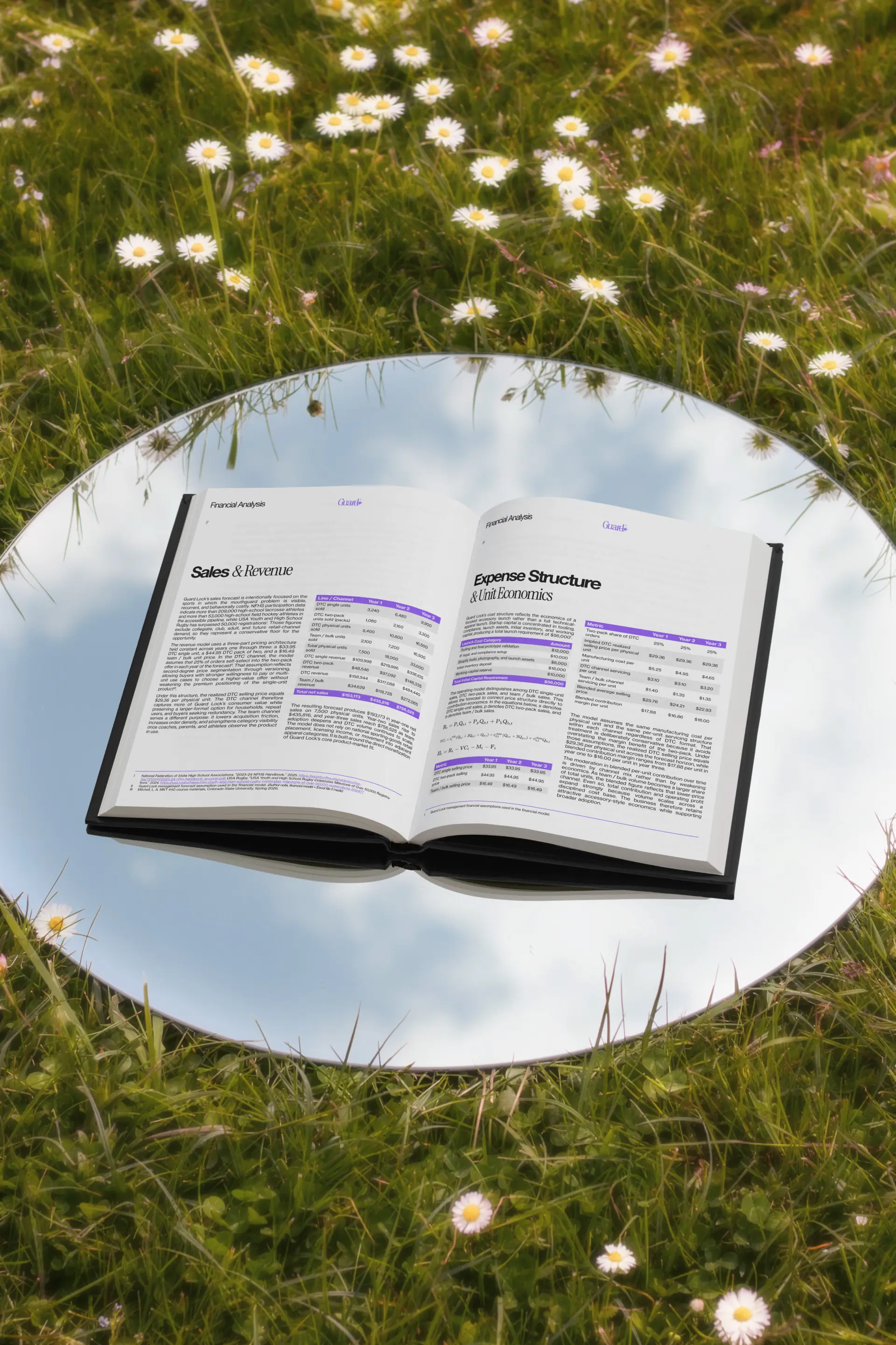 Guard Lock book mockup of internal pages