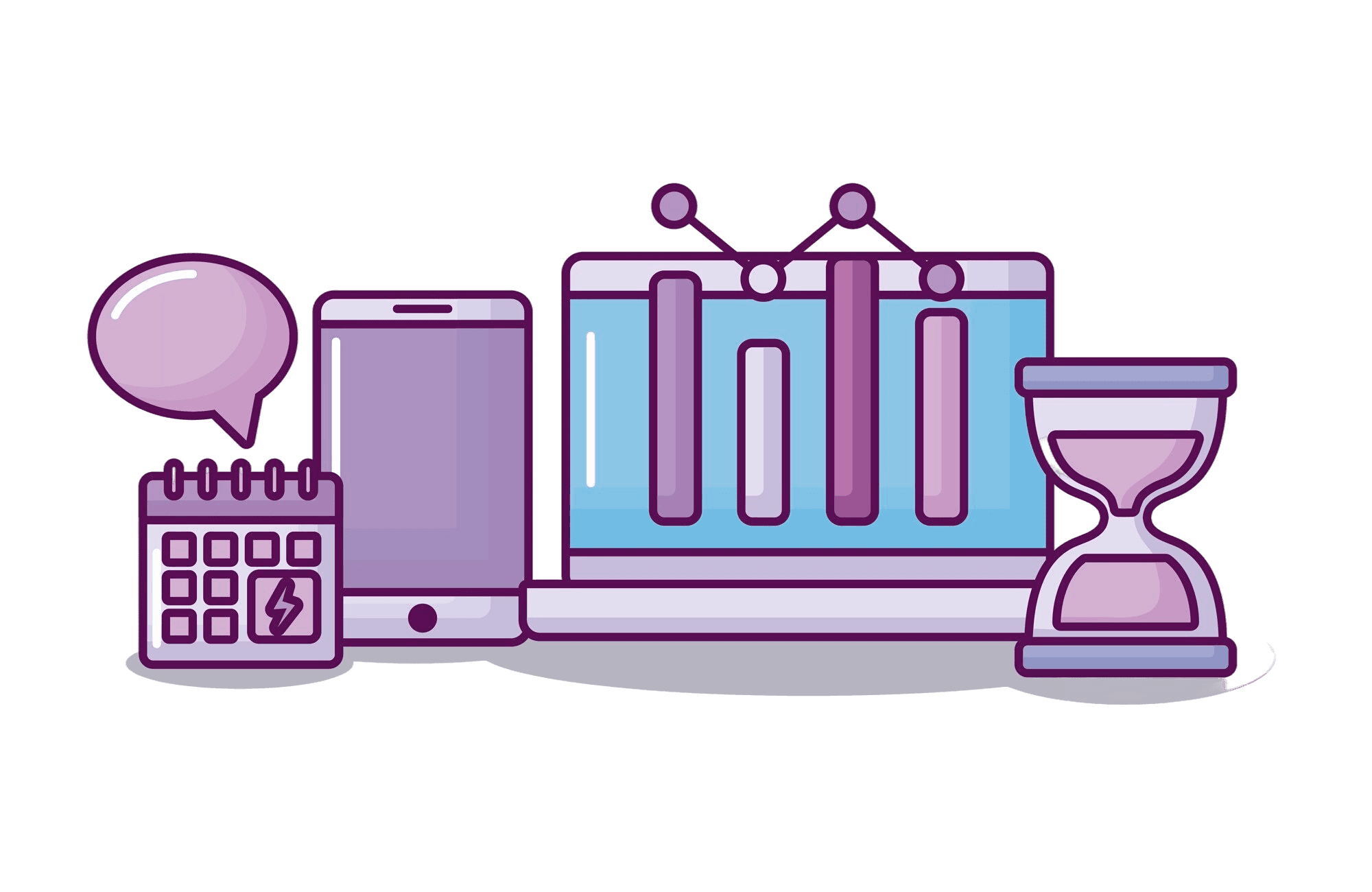 An illustration representing waiting time