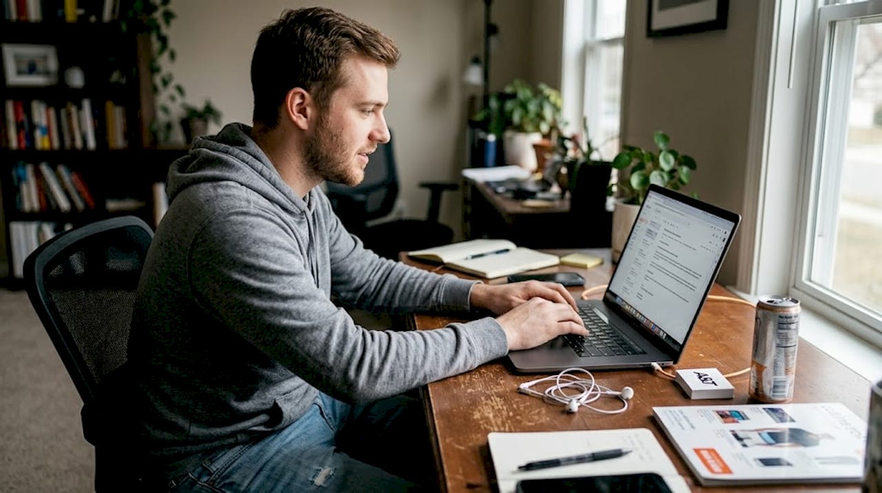 E-commerce staff sending cart recovery email