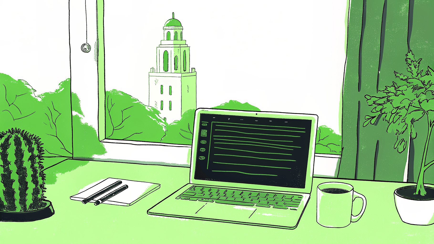 Student's desk with kollegio.ai dashboard showing UT Austin SAT mandatory submission checkmark