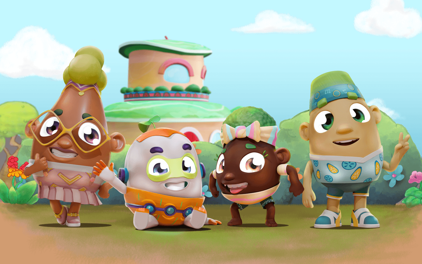 The calabashes animation characters.