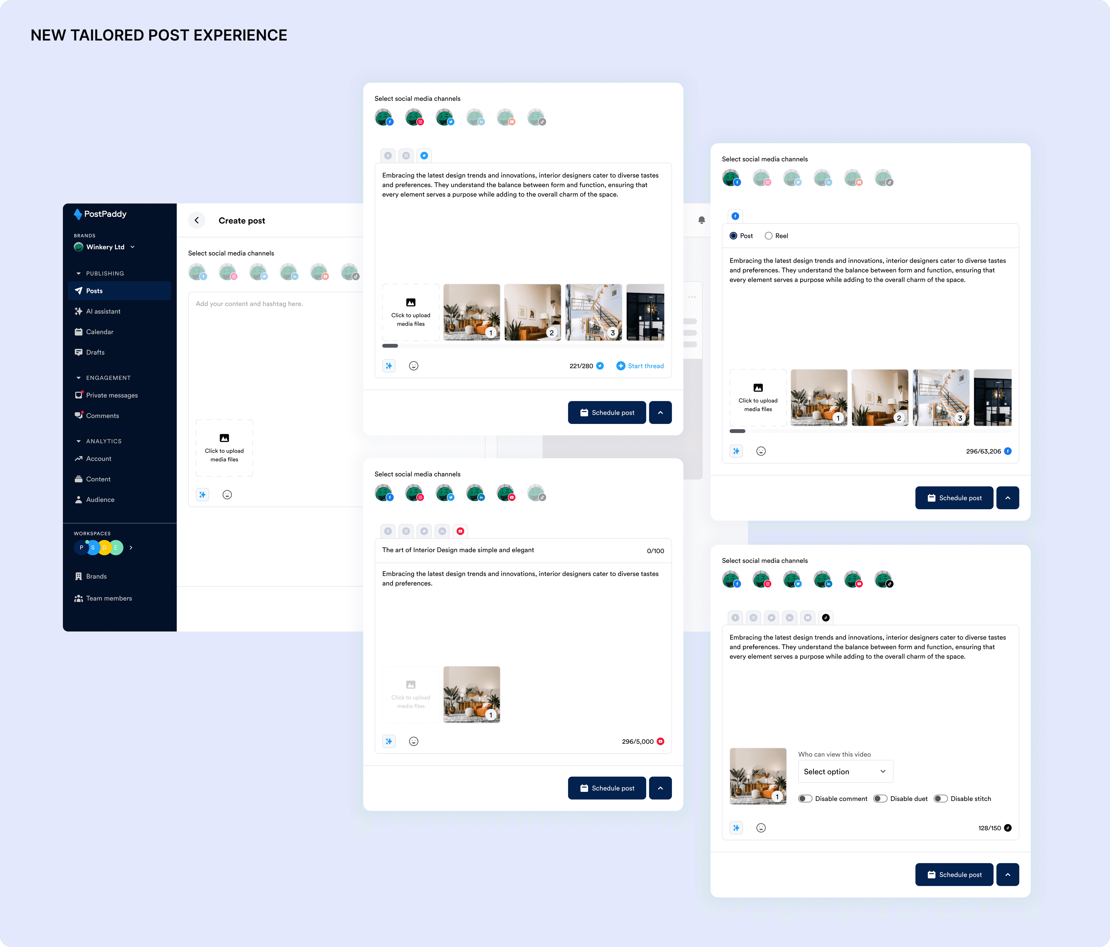 improved posting experience