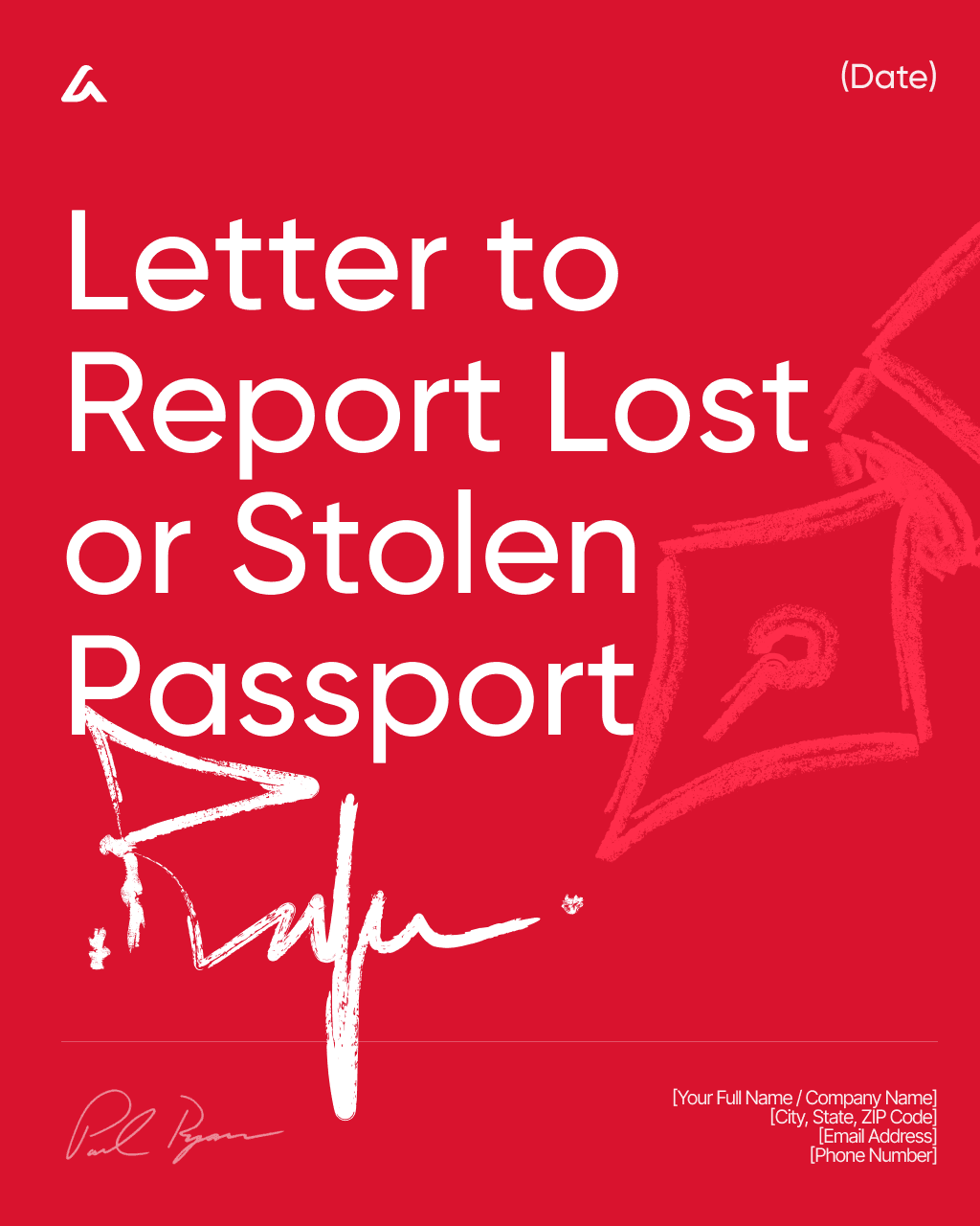 Letter to Report Lost or Stolen Passport