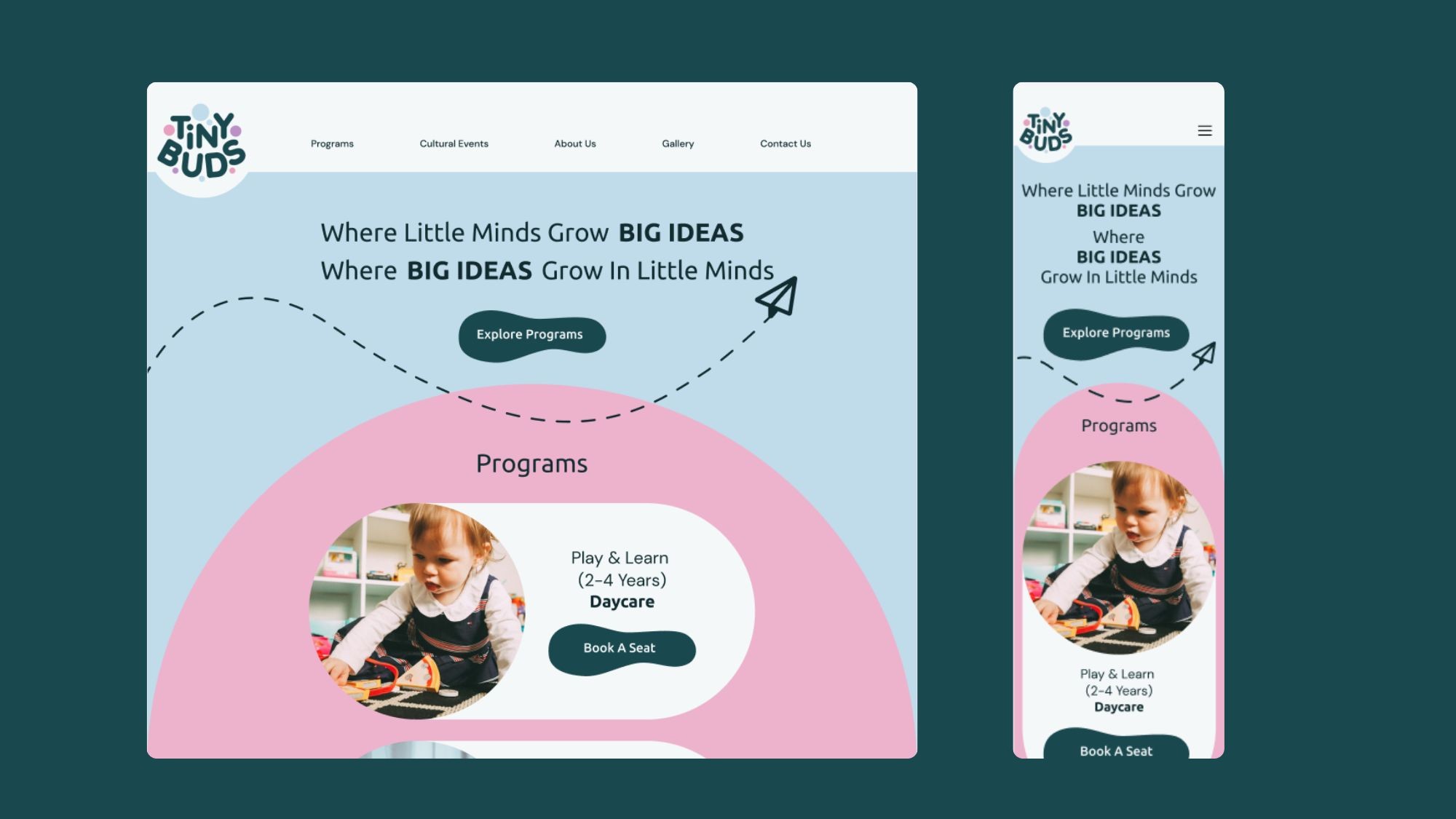 Tiny Buds: Website Design