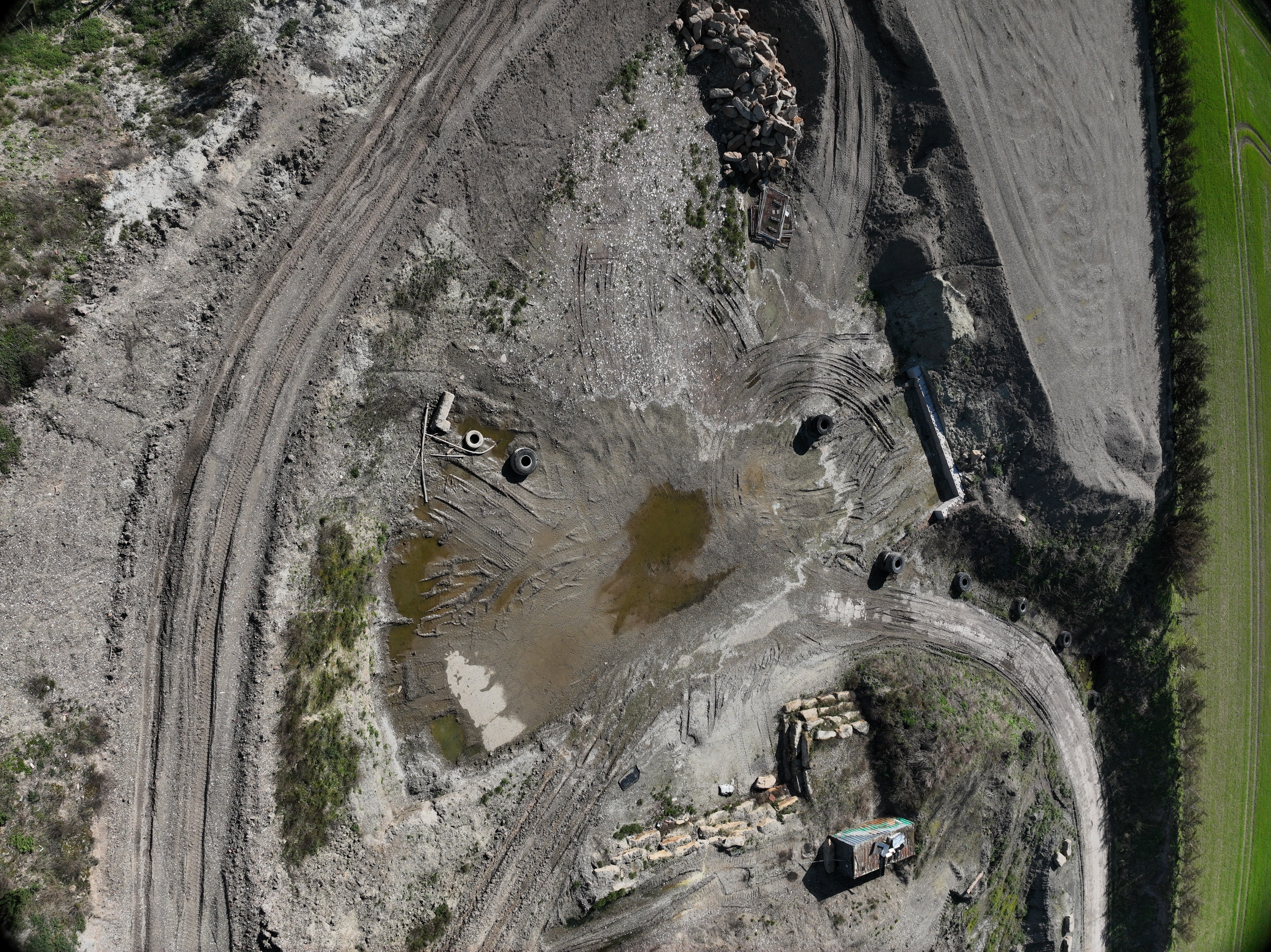 High-accuracy volumetric analysis of mineral processing facility via drone mapping.