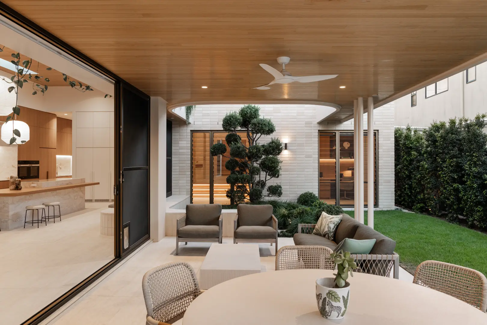 Front facade of Jacaranda House in. Brisbane