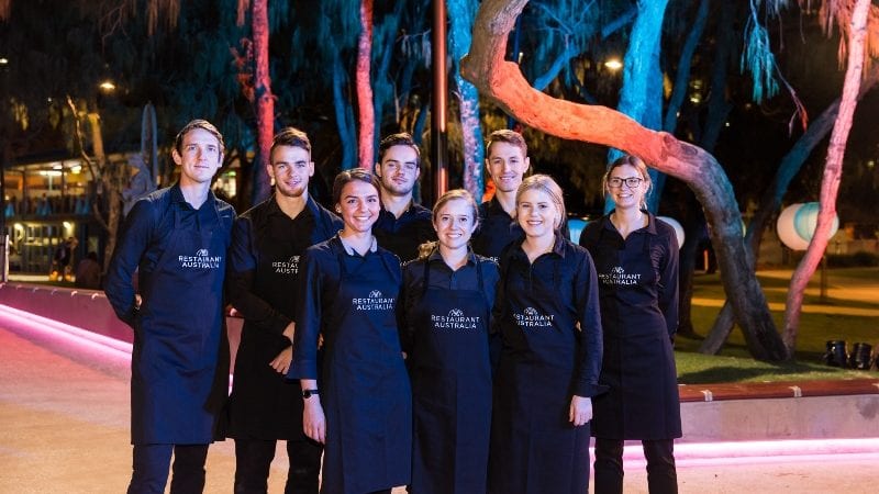 The Front of House team at an outdoor event