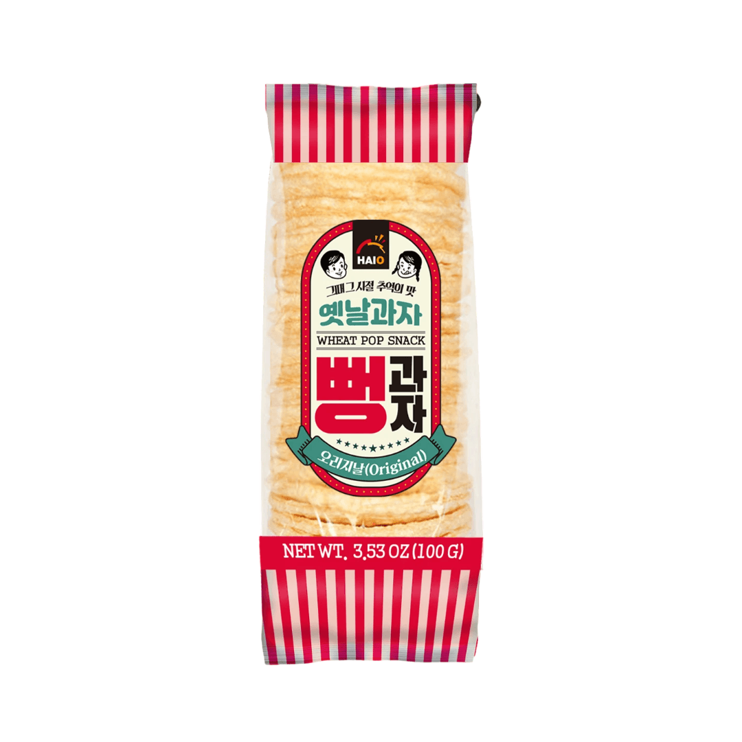 korean snack on a white background