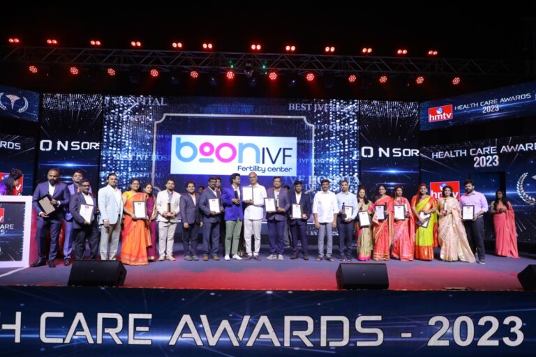Boon IVF has been awarded best IVF hospital in Telangana in recent HMTV healthcare awards
