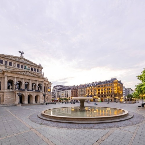Old Opera House with Opera Square and fountain