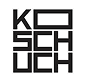 Logo van Kosuch in een vierkant raster met blokletters.