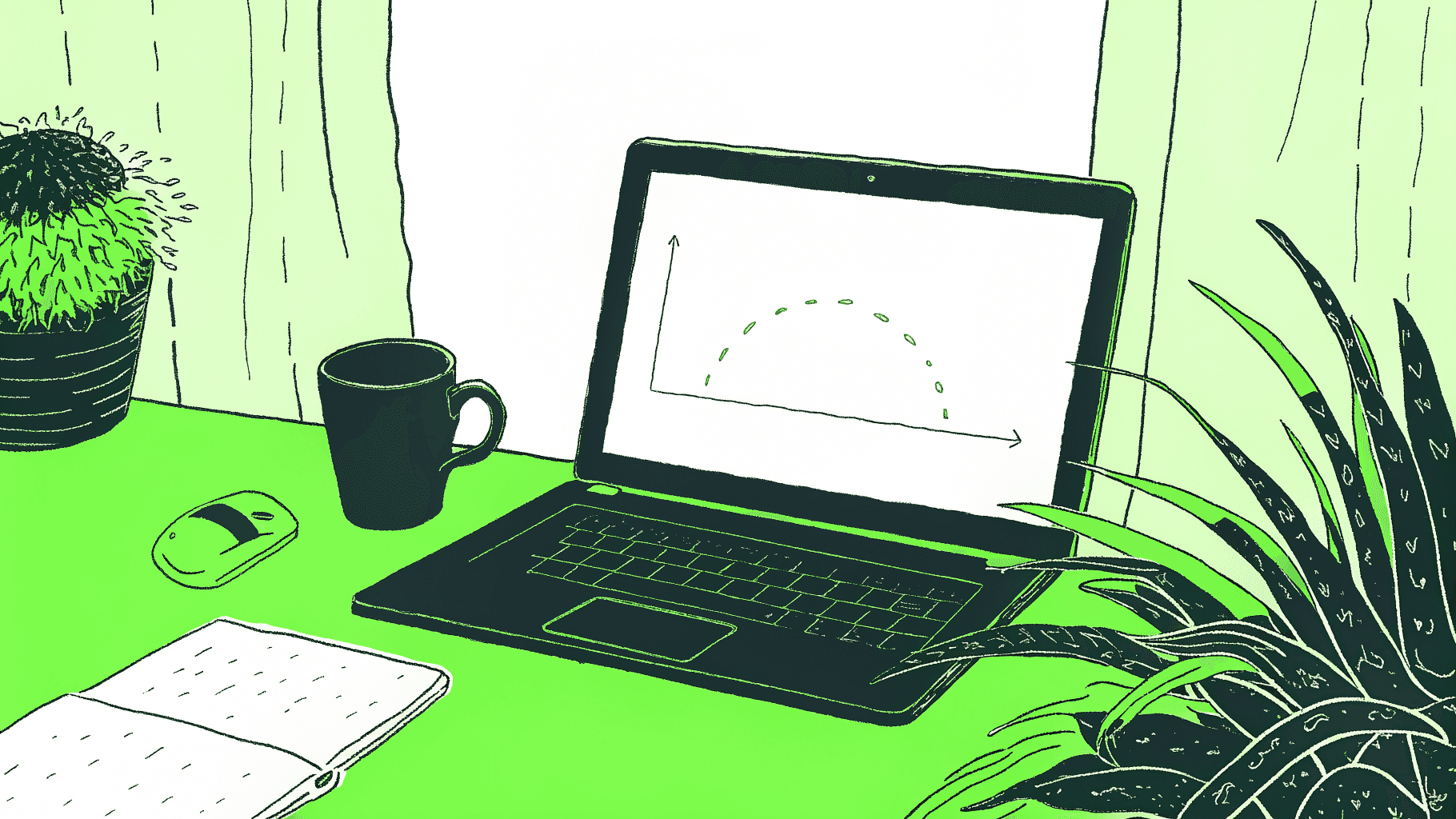 student desk with laptop showing SAT score bell curve and college application papers