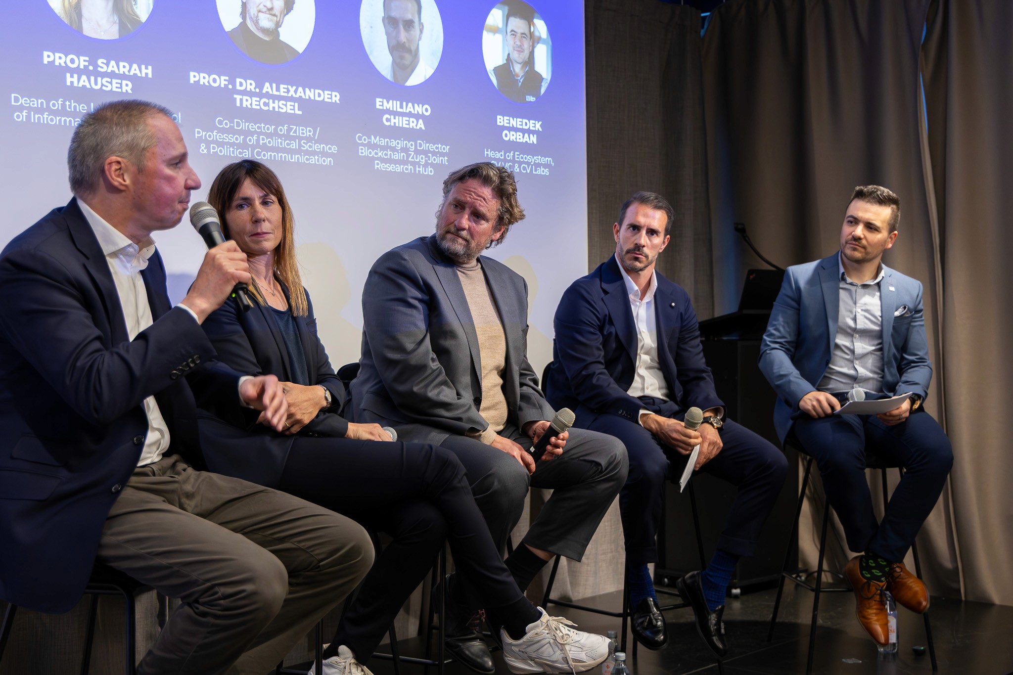 Industry experts speaking during a panel discussion at CV Summit.