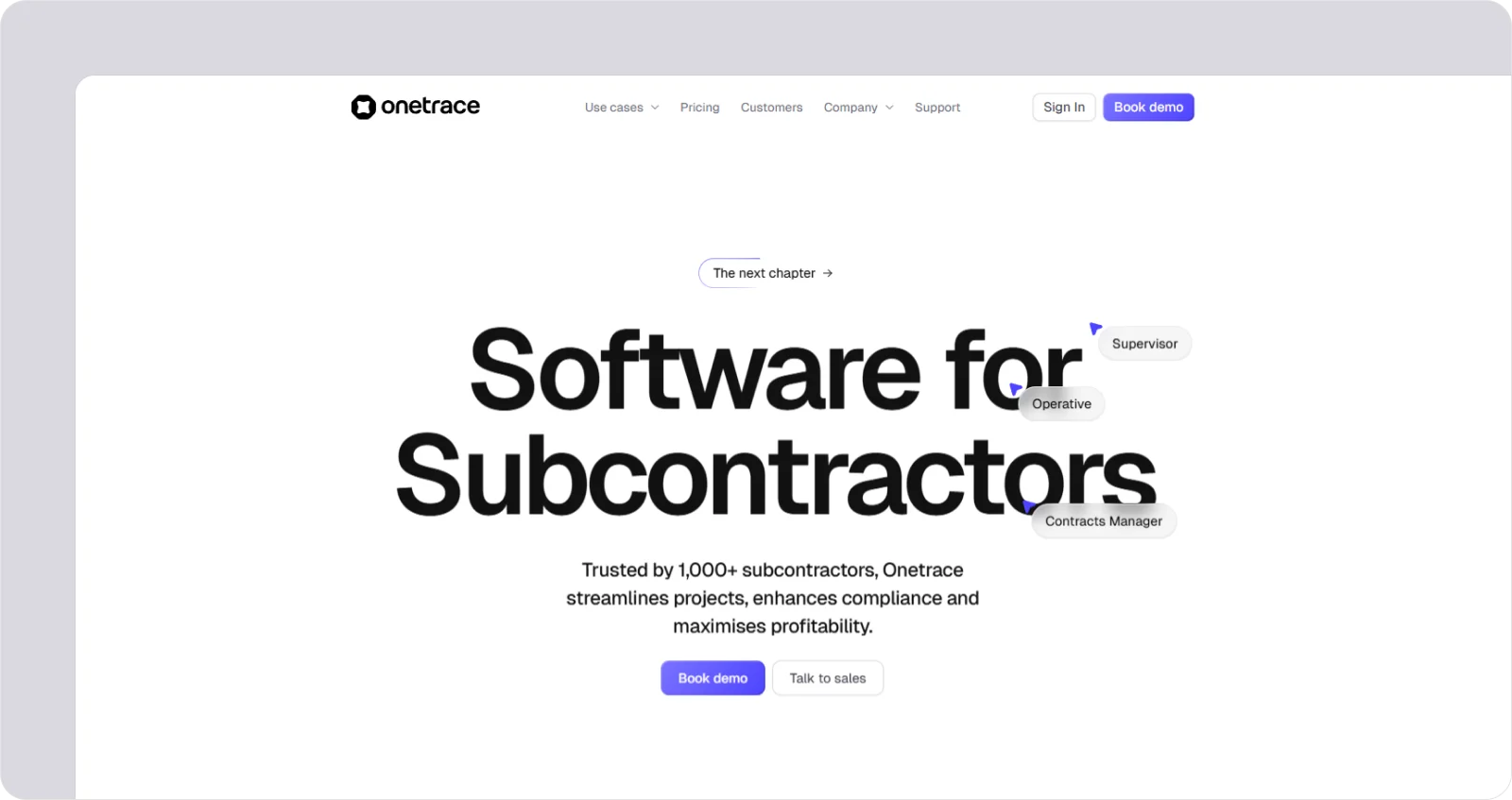 onetrace-homepage