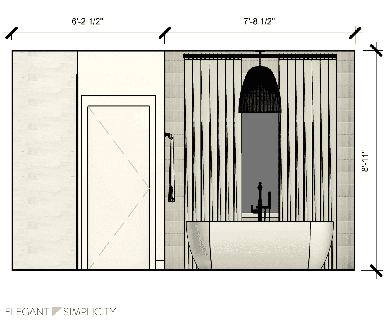 We’re so excited to share details from The Ravensdale House: Primary Bathroom — one of our favorite interior design + remodeling projects in Ravensdale, Washington. 