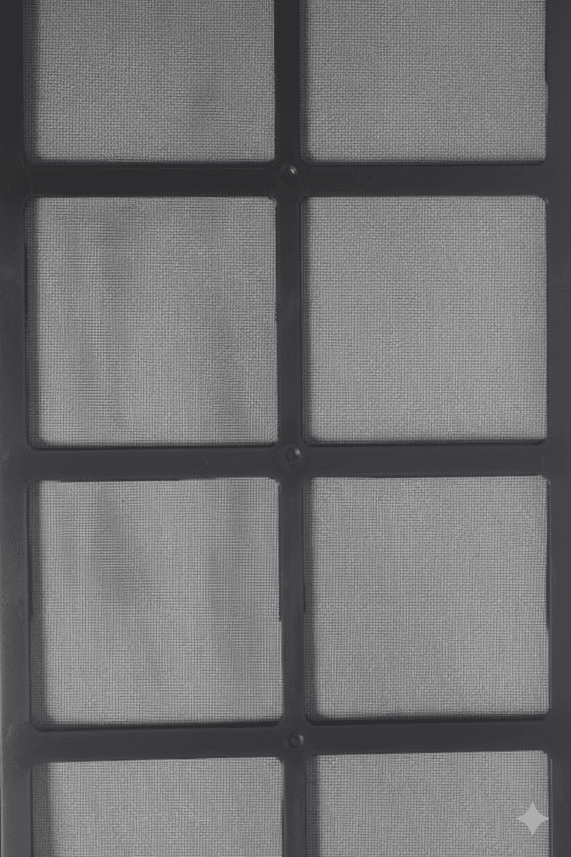 Panel Filter with synthetic media designed for capturing dust and airborne particles.