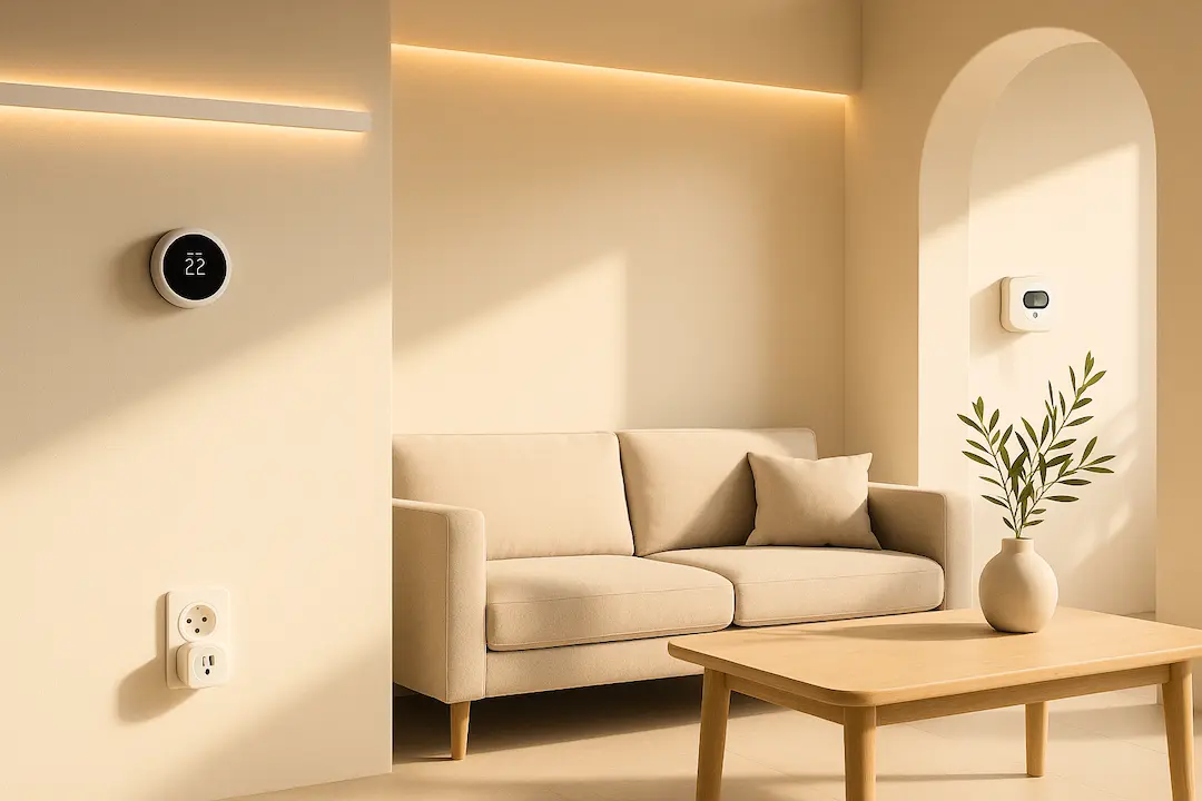 Smart Home Wohnzimmer mit Smart Elementen