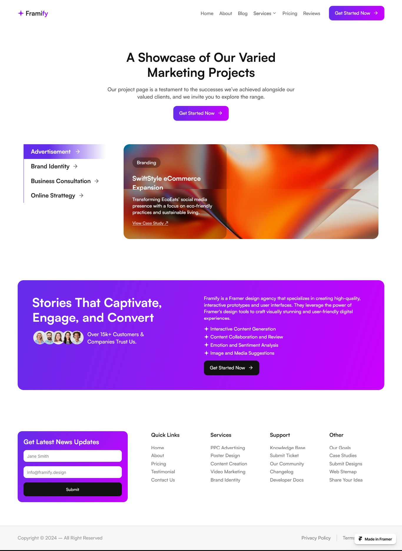 Framer Portfolio Page v2