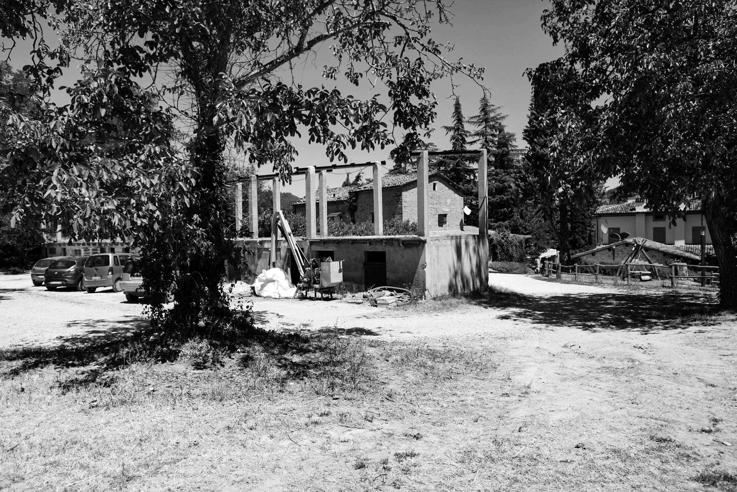 Workshop made of bright wood