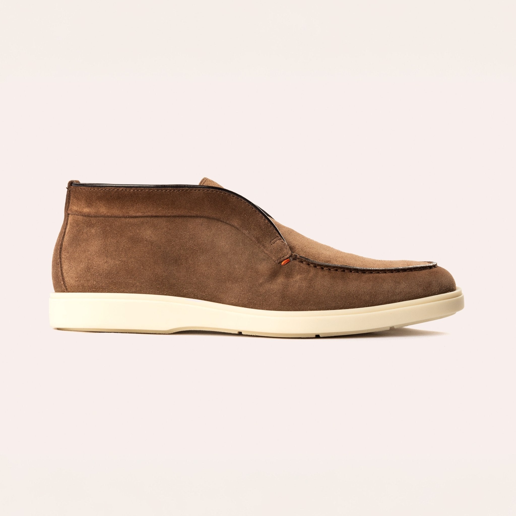 Men's dark brown suede desert boot - Mandelli UK