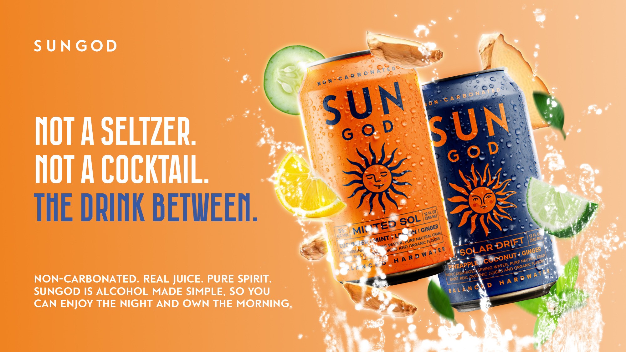 SUNGOD Balanced Hardwater Minted Sol Solar Drift San Diego North Country Encinitas Non-Carbonated