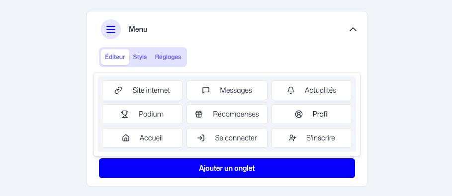 Fanzone: signup / signin button
