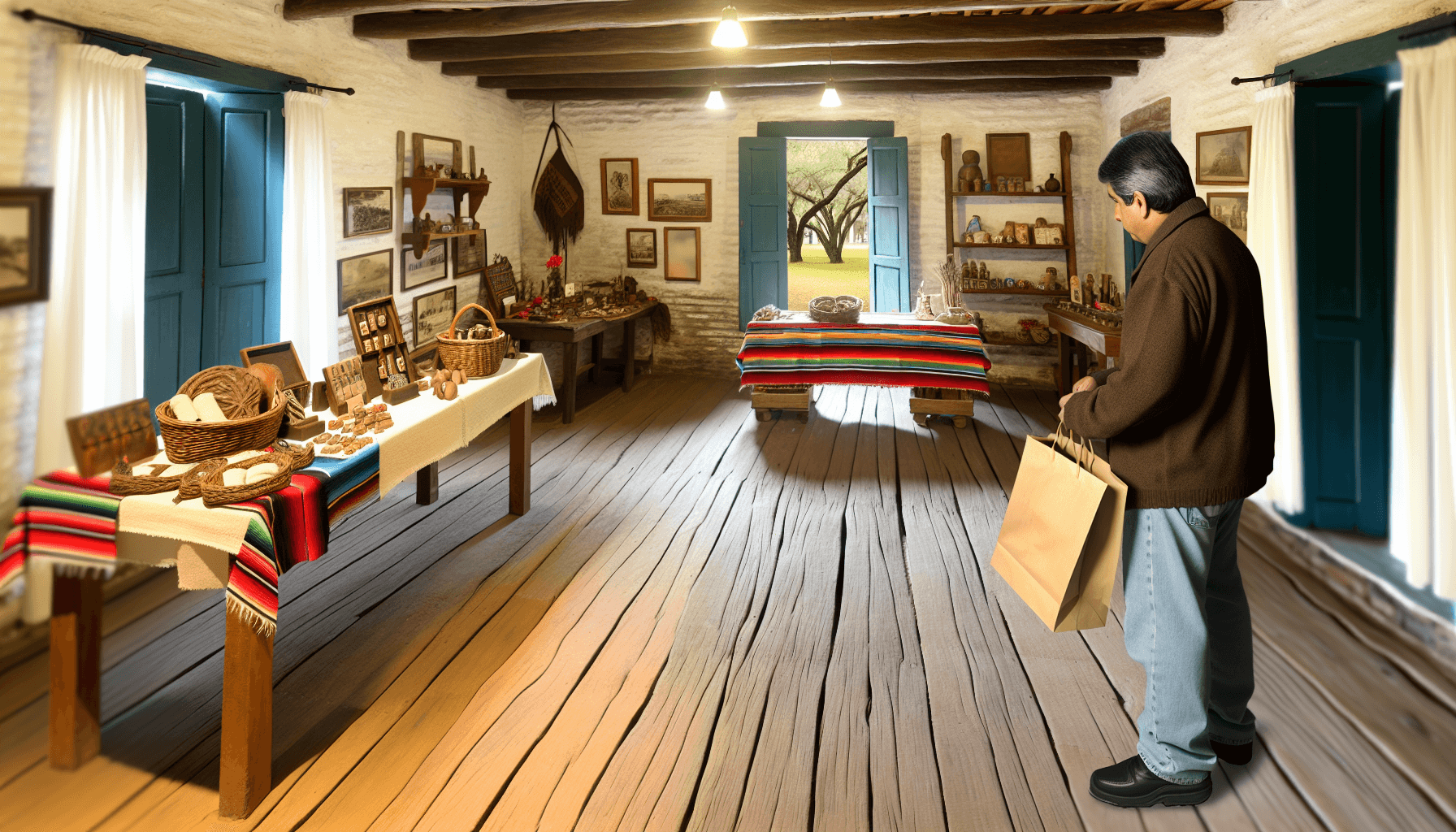 Shopping in Sedona Arizona near red rock views at sunset