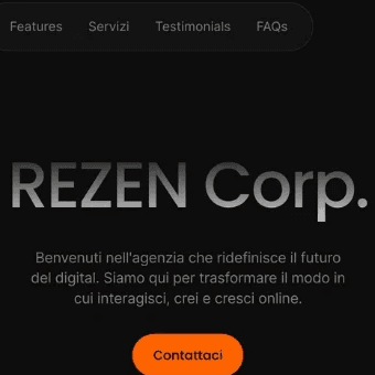 REZEN Corp Landing Page
