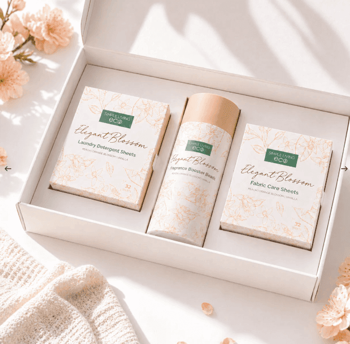 simple living eco luxury laundry discovery set