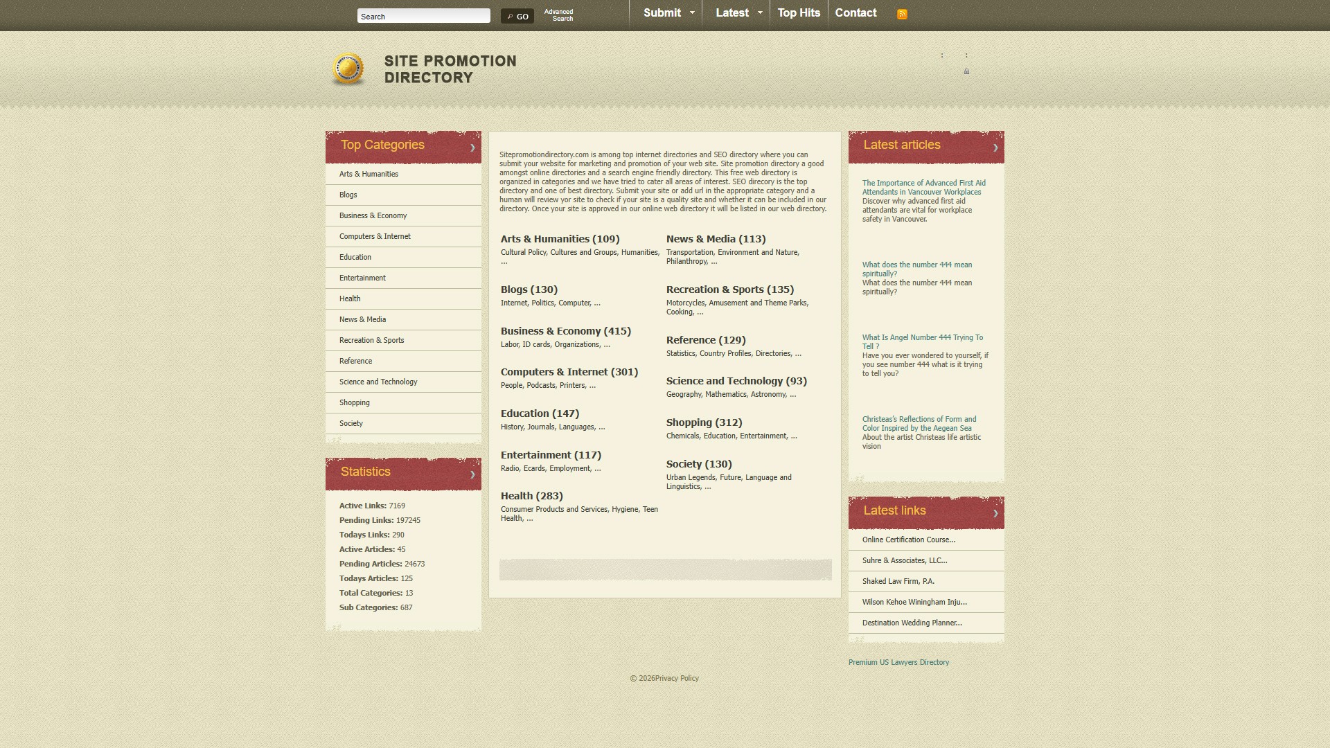 site promotion directory