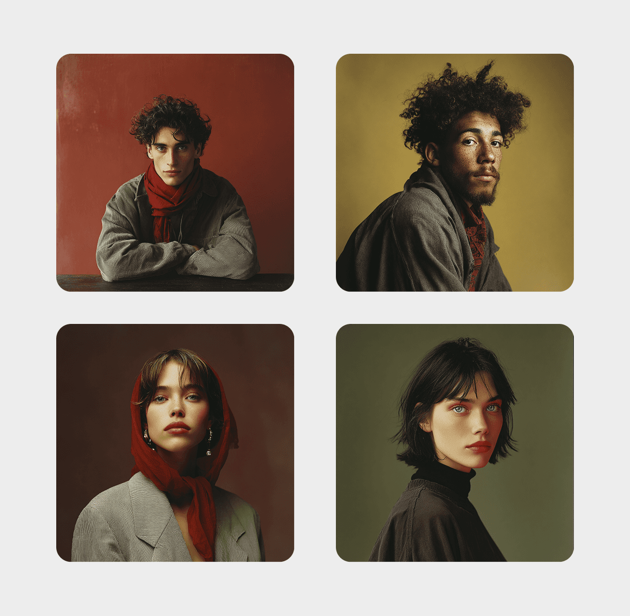 A cohesive portrait series