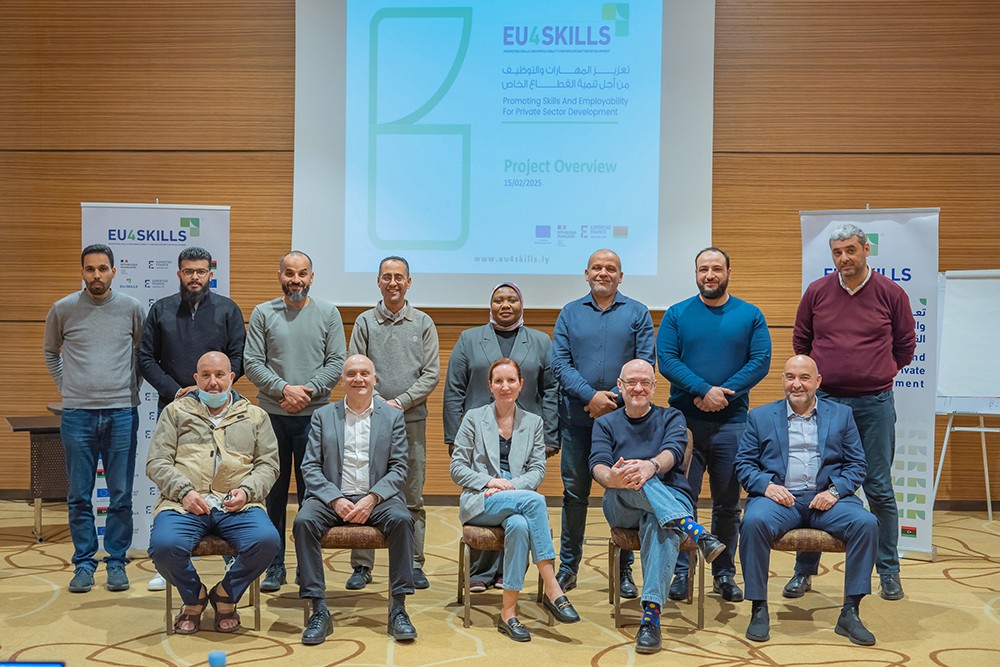 A group of people attending Digital Learning Workshops for Libyan Digital Innovation Lab