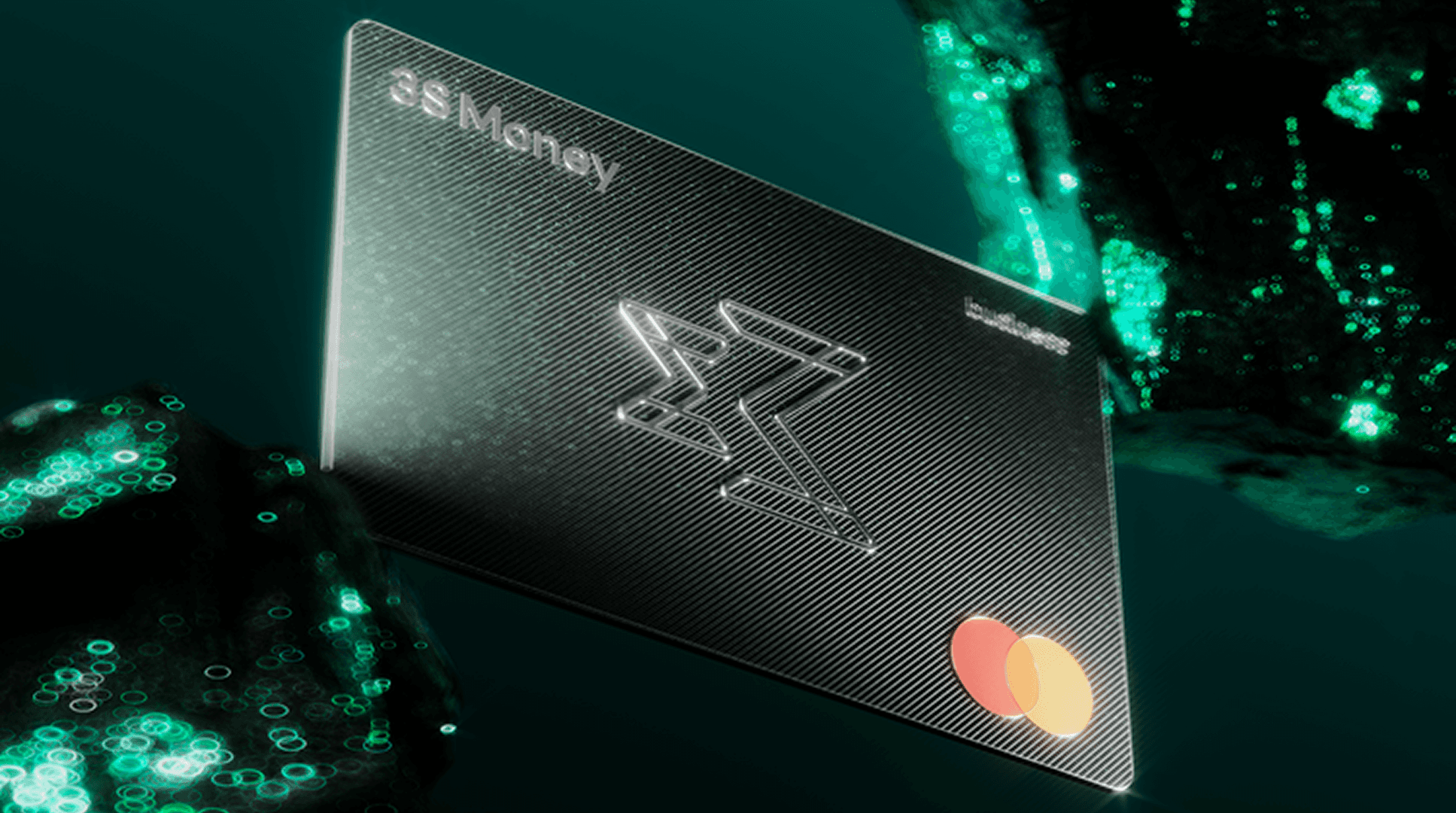 Image featuring a greyscaled ux panel on an abstract background.