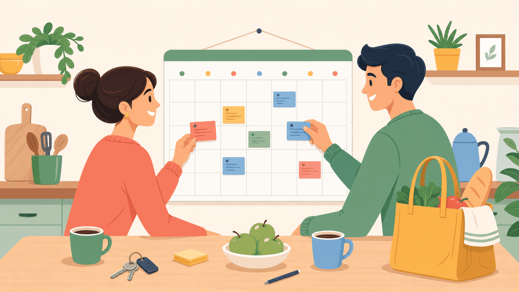 Best Shared Calendar Apps for Couples editorial illustration