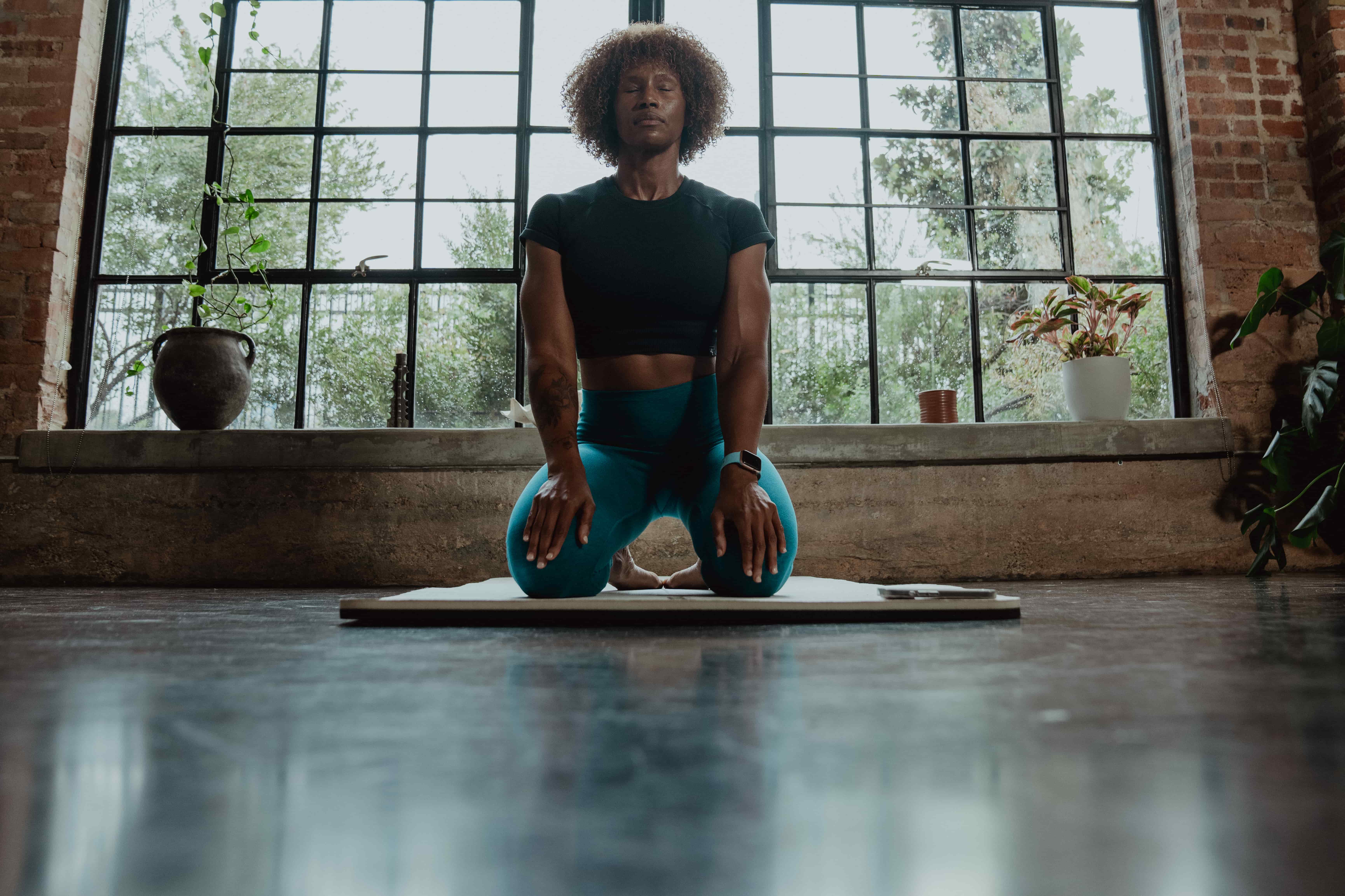 Woman Meditating - Knee Mobility Exercises