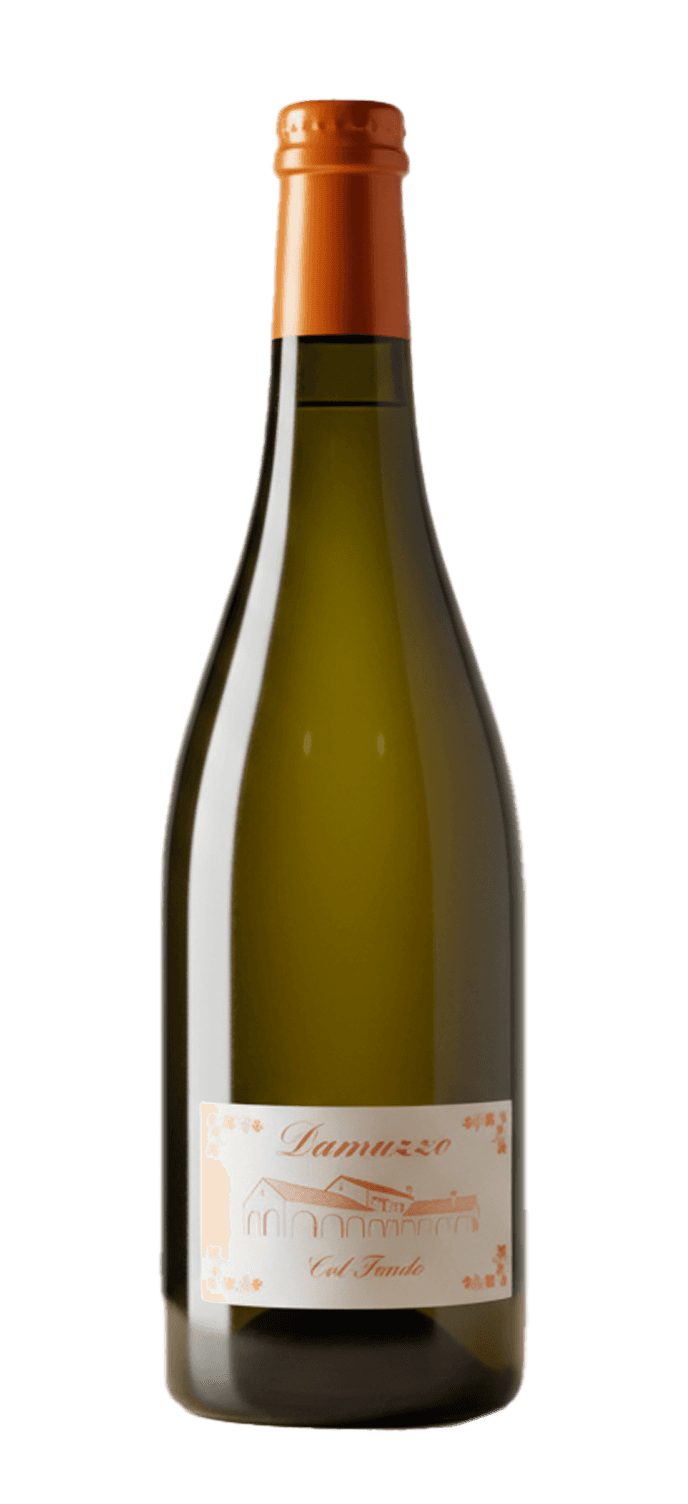 white labeled bottle beside clear wine glass