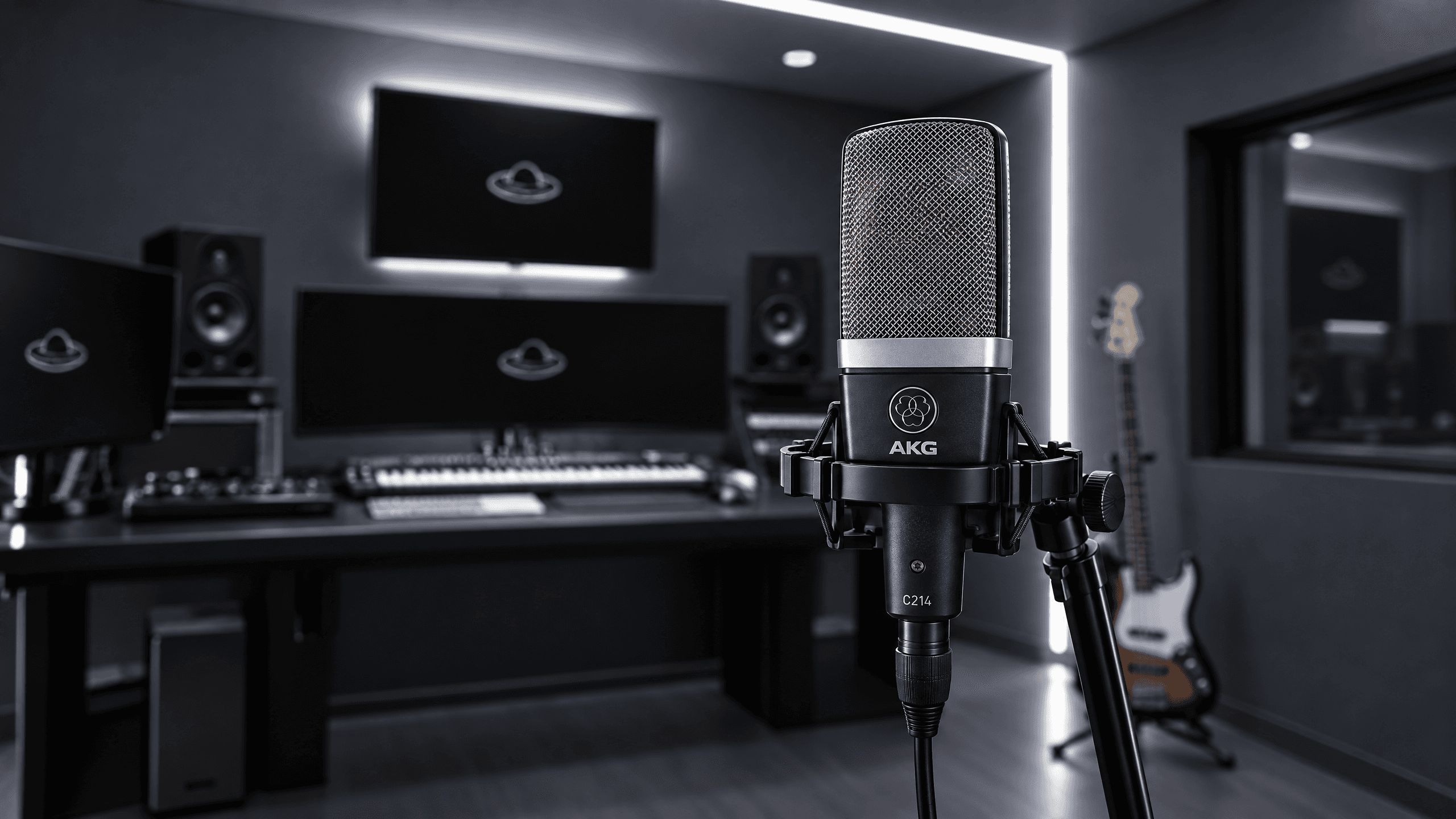 Temporary reference image of a studio microphone