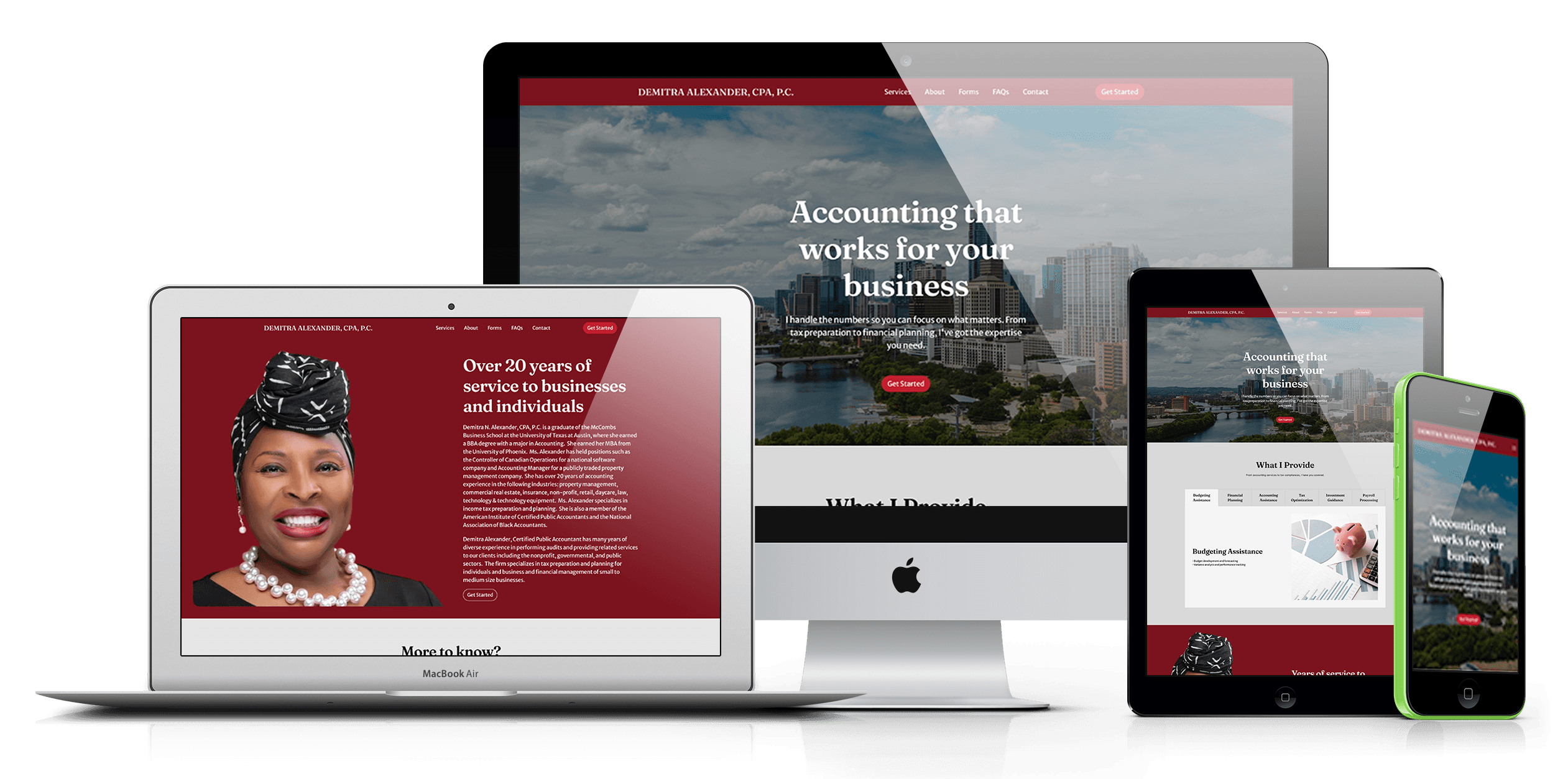 Building Promise USA Website Mockup