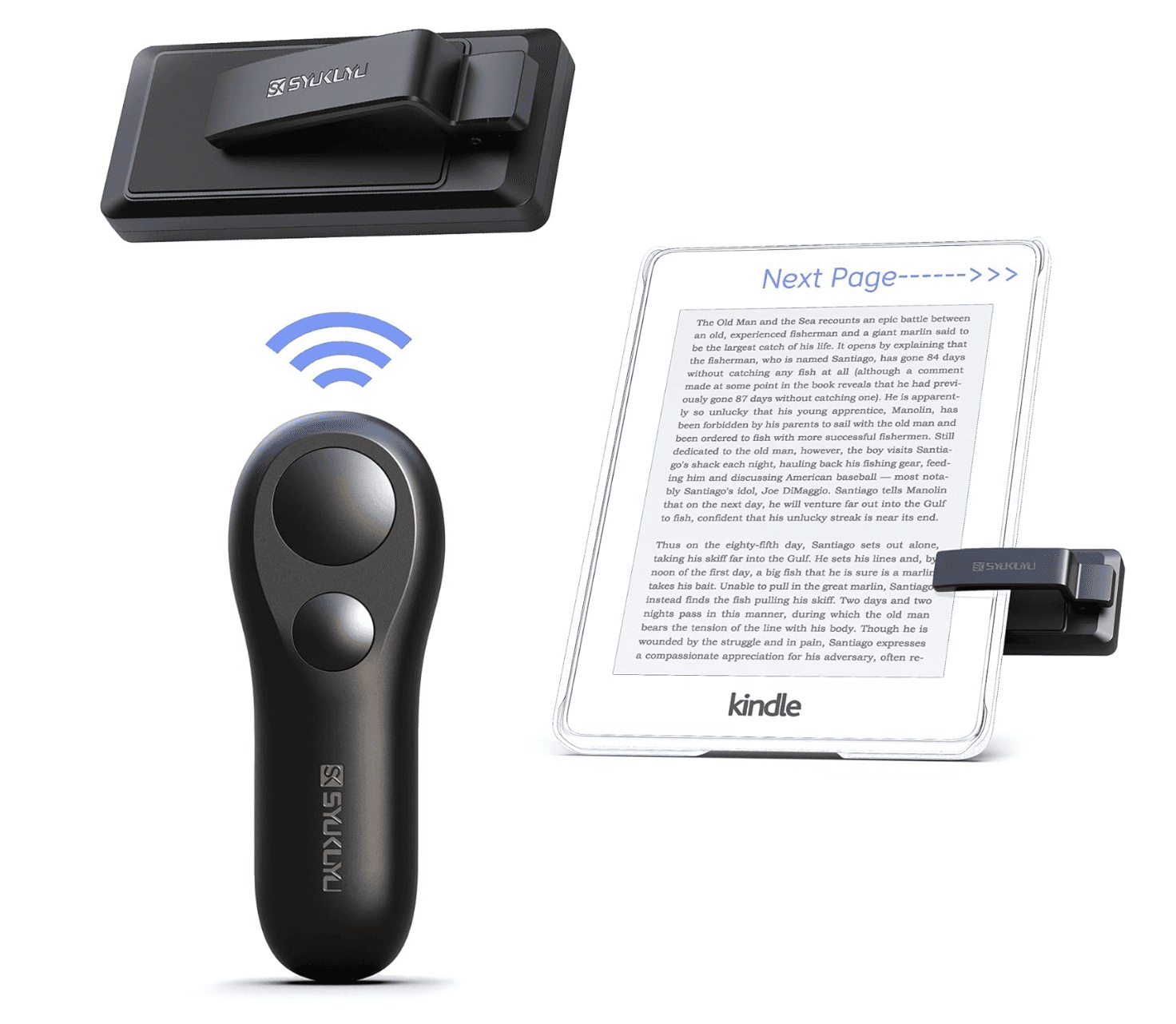 Remote Control Page Turner for Kindle & iPad