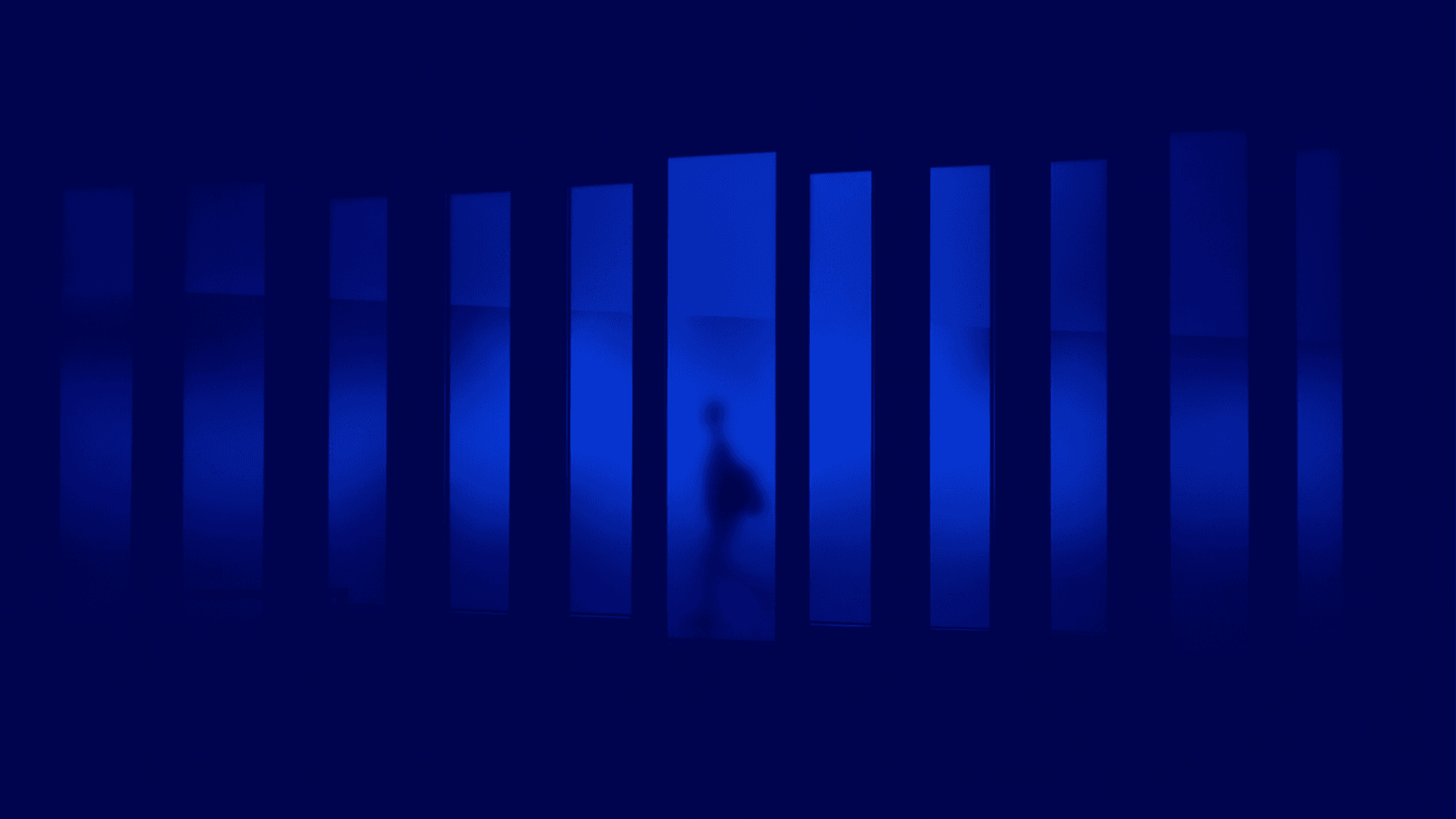 grayscale photo of person running in panel paintings