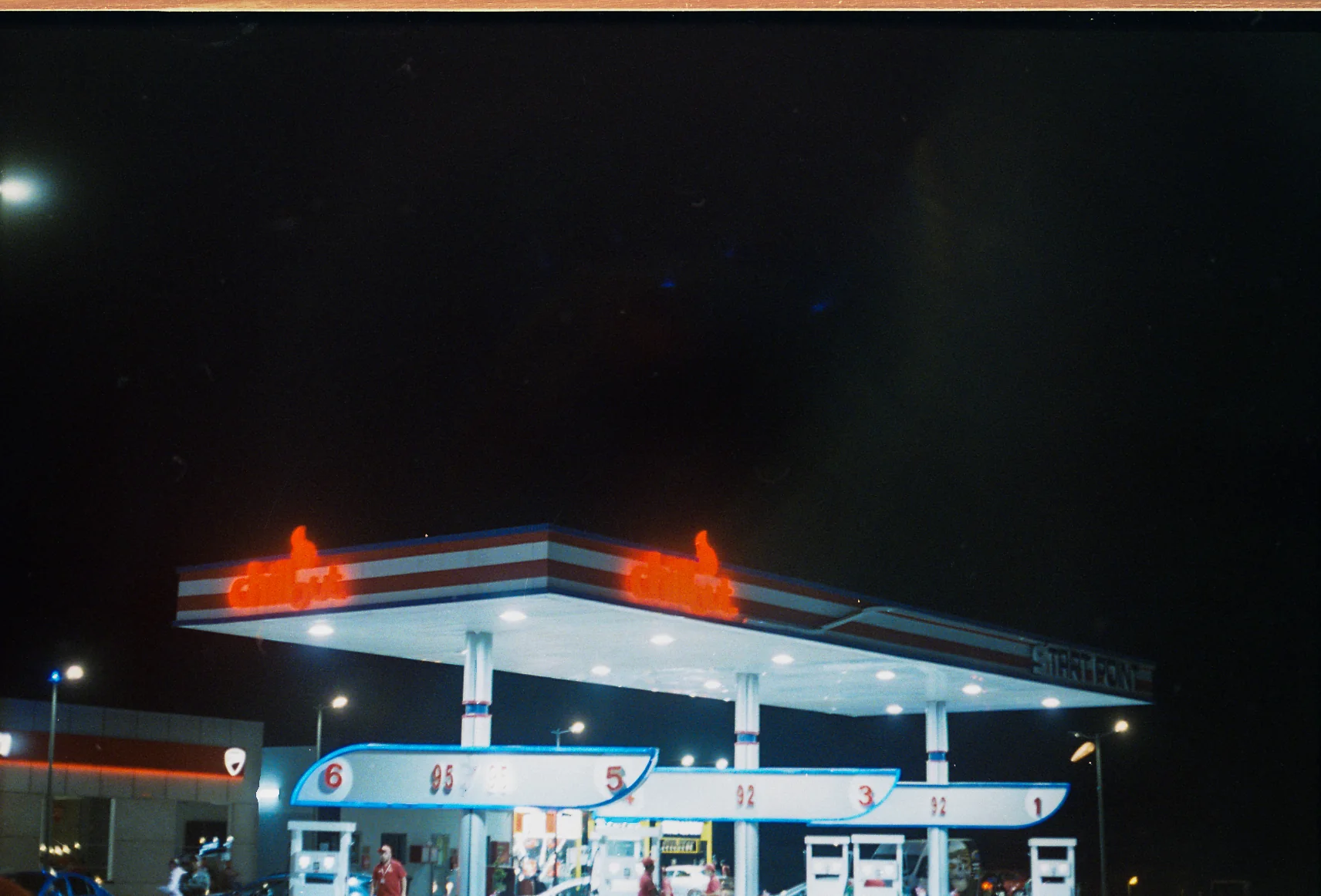 Petrol Station at Night
