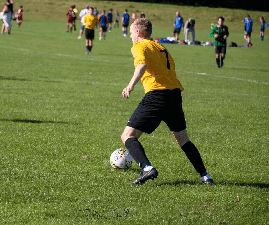 matthew playing football