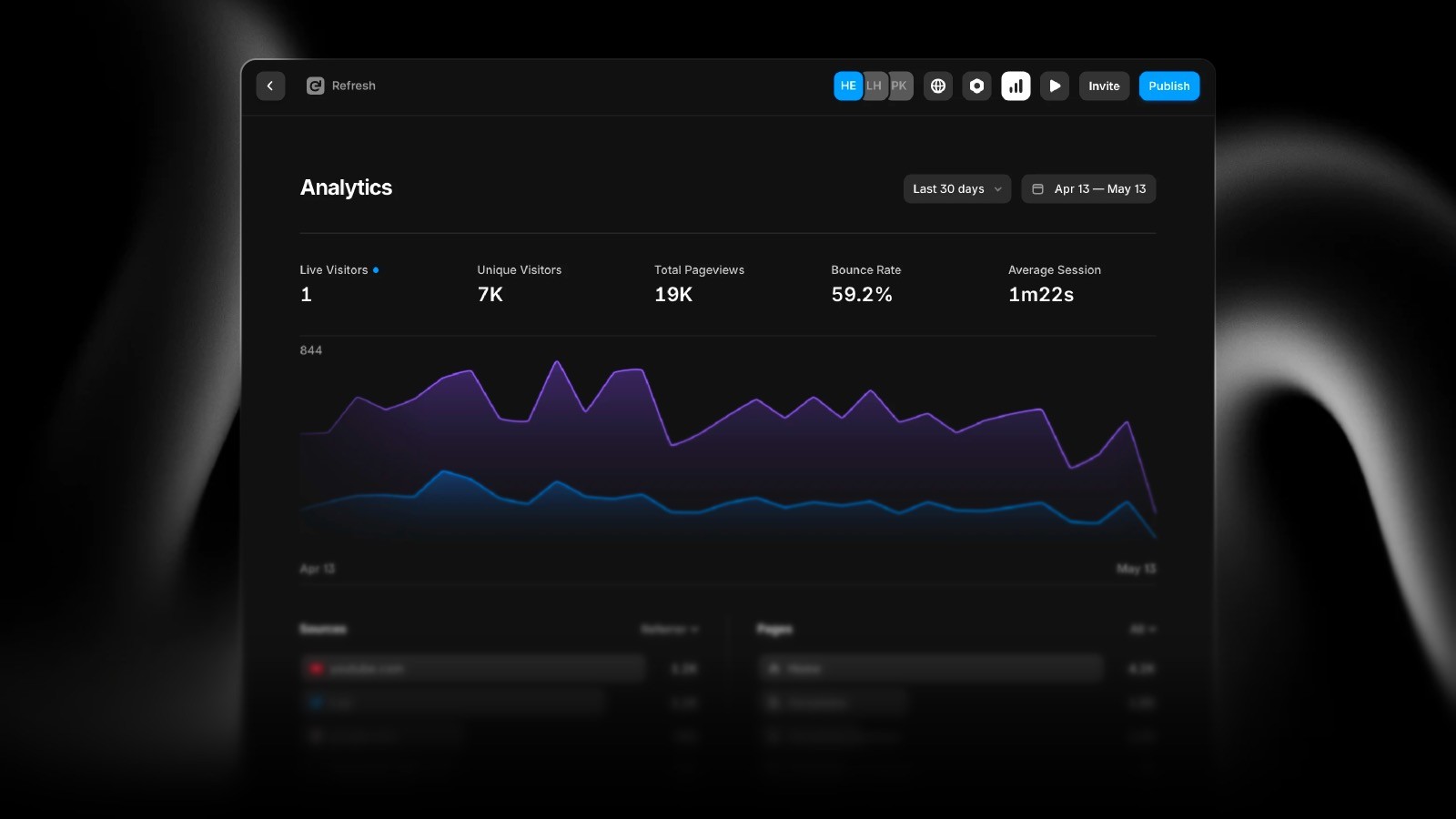 Framer logo and Wordpress logo