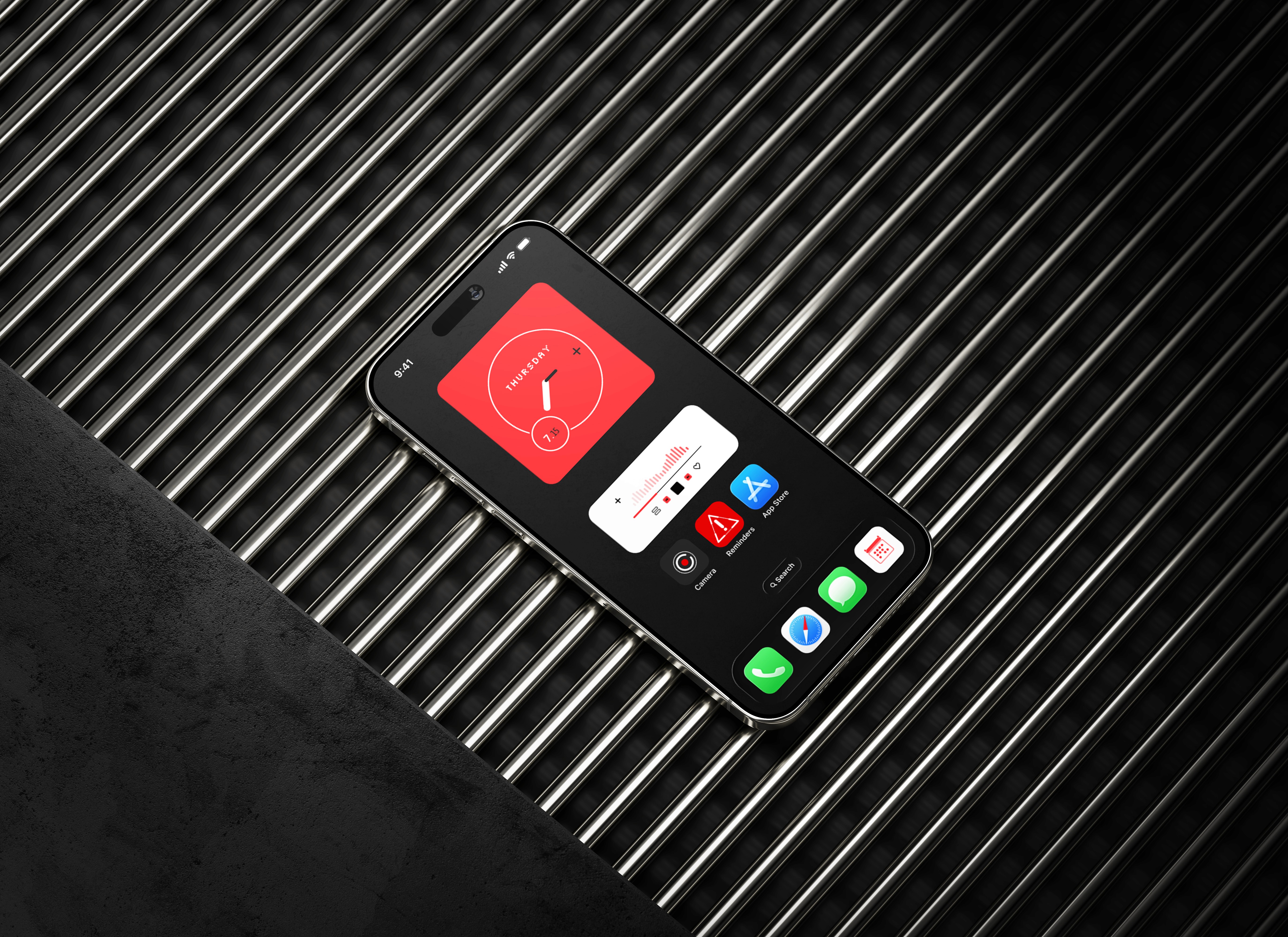 An image of a smartphone on top of an eletronic surface