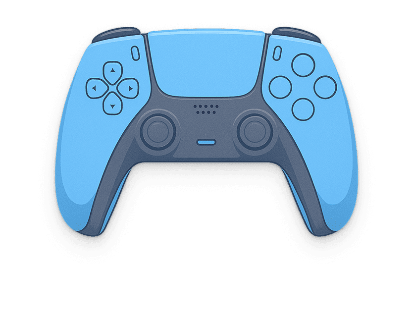 PS5 Control Blue