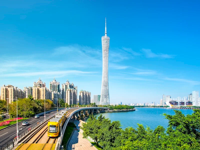 Guangzhou skyline during the day